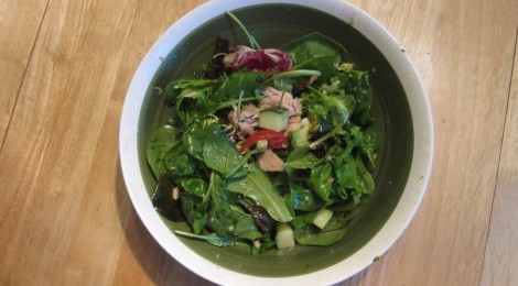Tuna & Lemon-Balsamic Vinaigrette Salad (Costco Style)